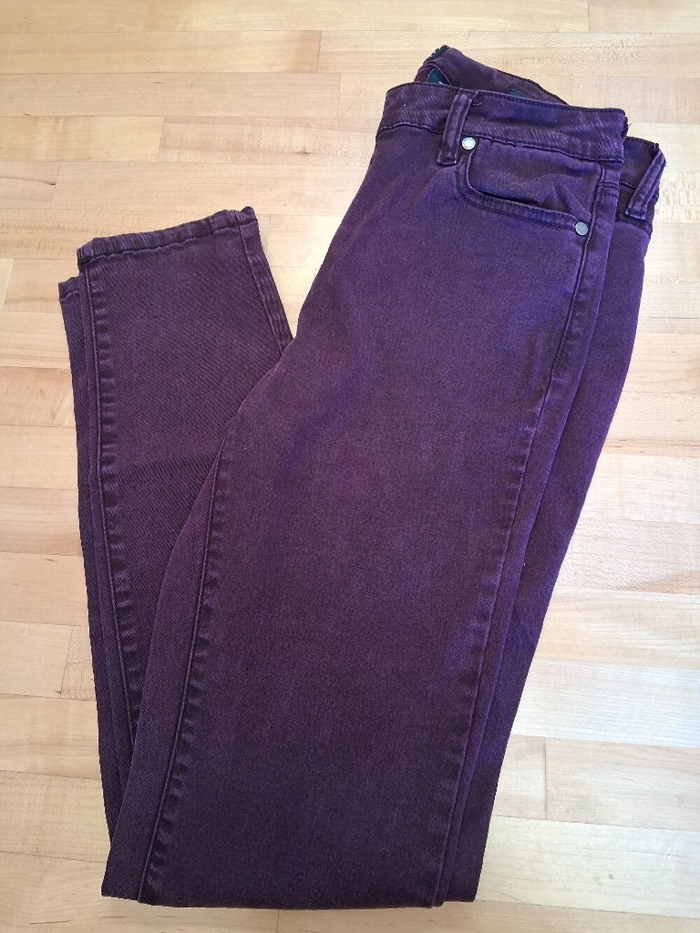 Buffalo purple size women's 8 stretch denim